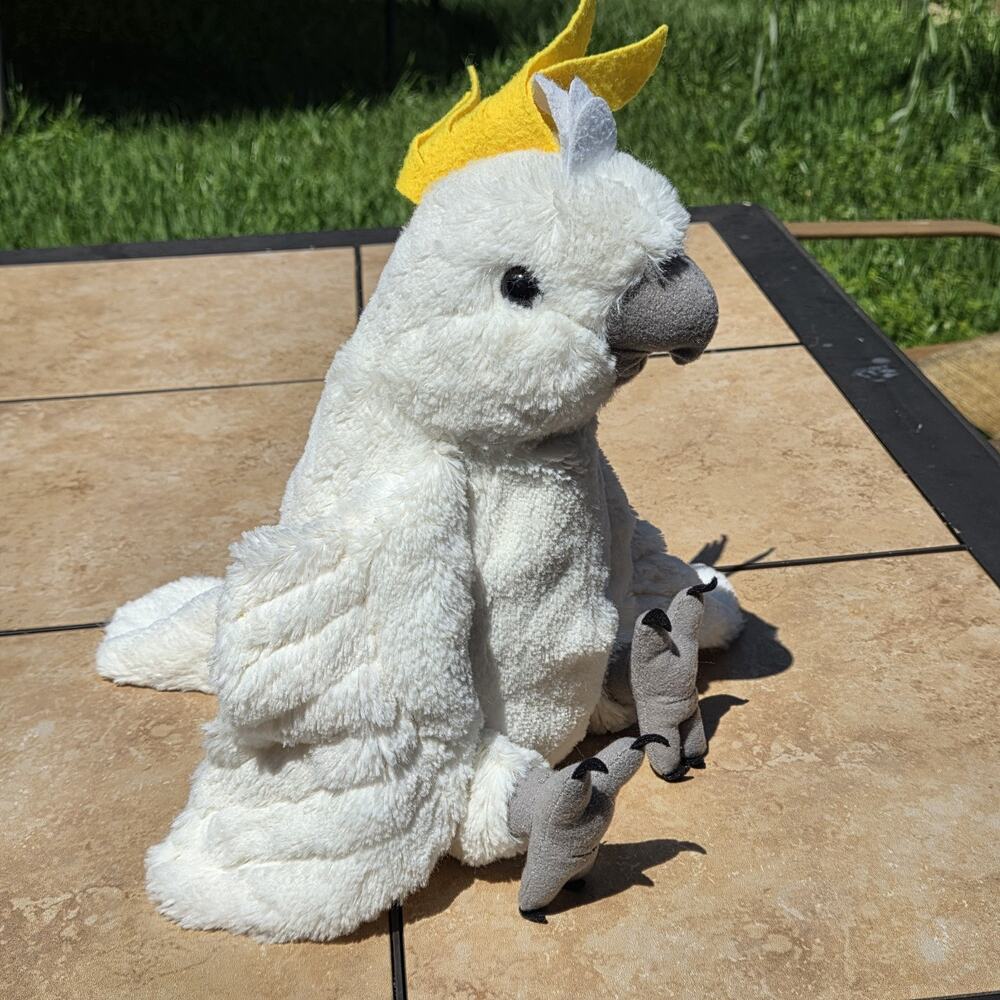 Cockatoo 12" Cuddlekins Wild Republic plush stuffed animal toy white parrot bird